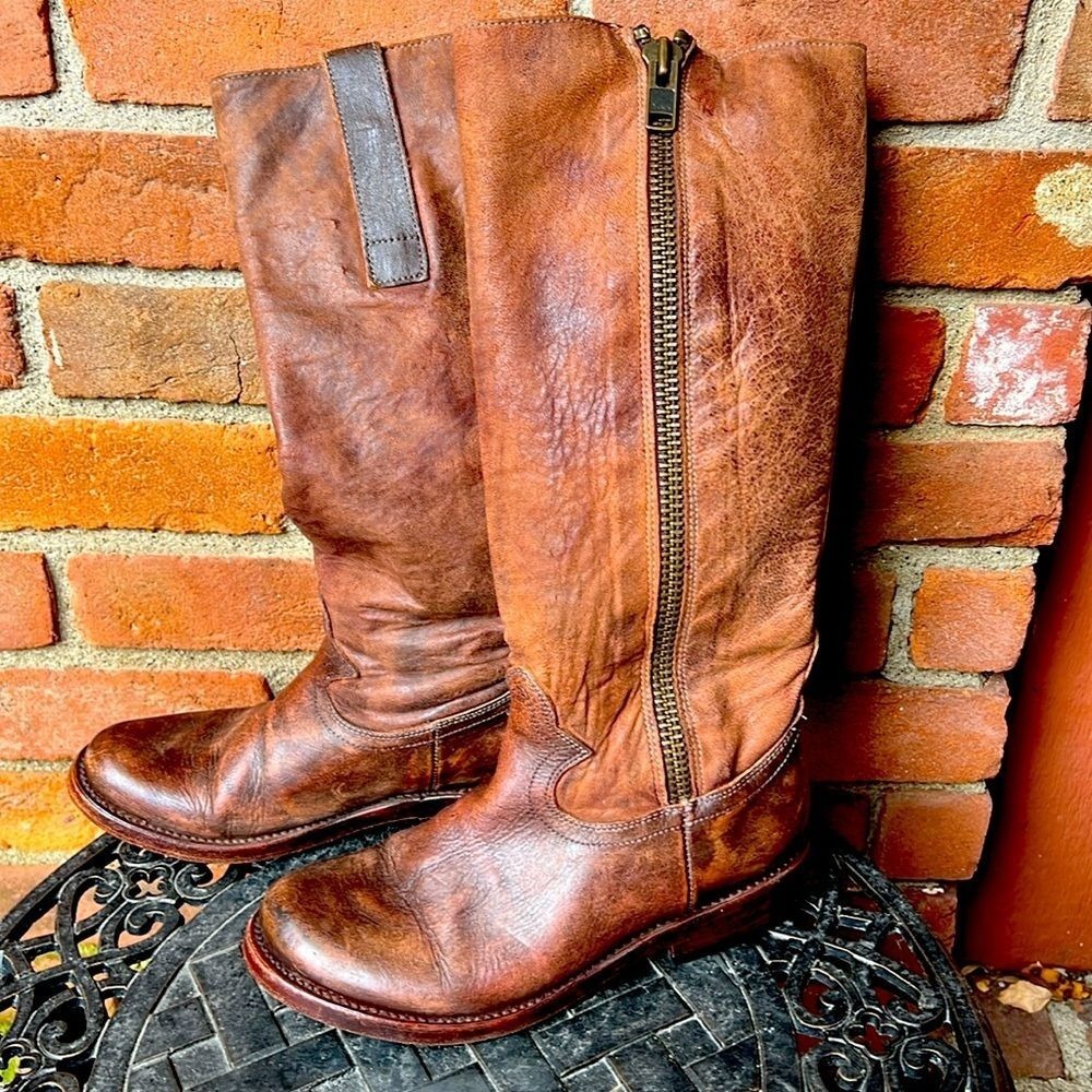 Freebird-BRUSL Tall brown leather boots- Size‎ 6